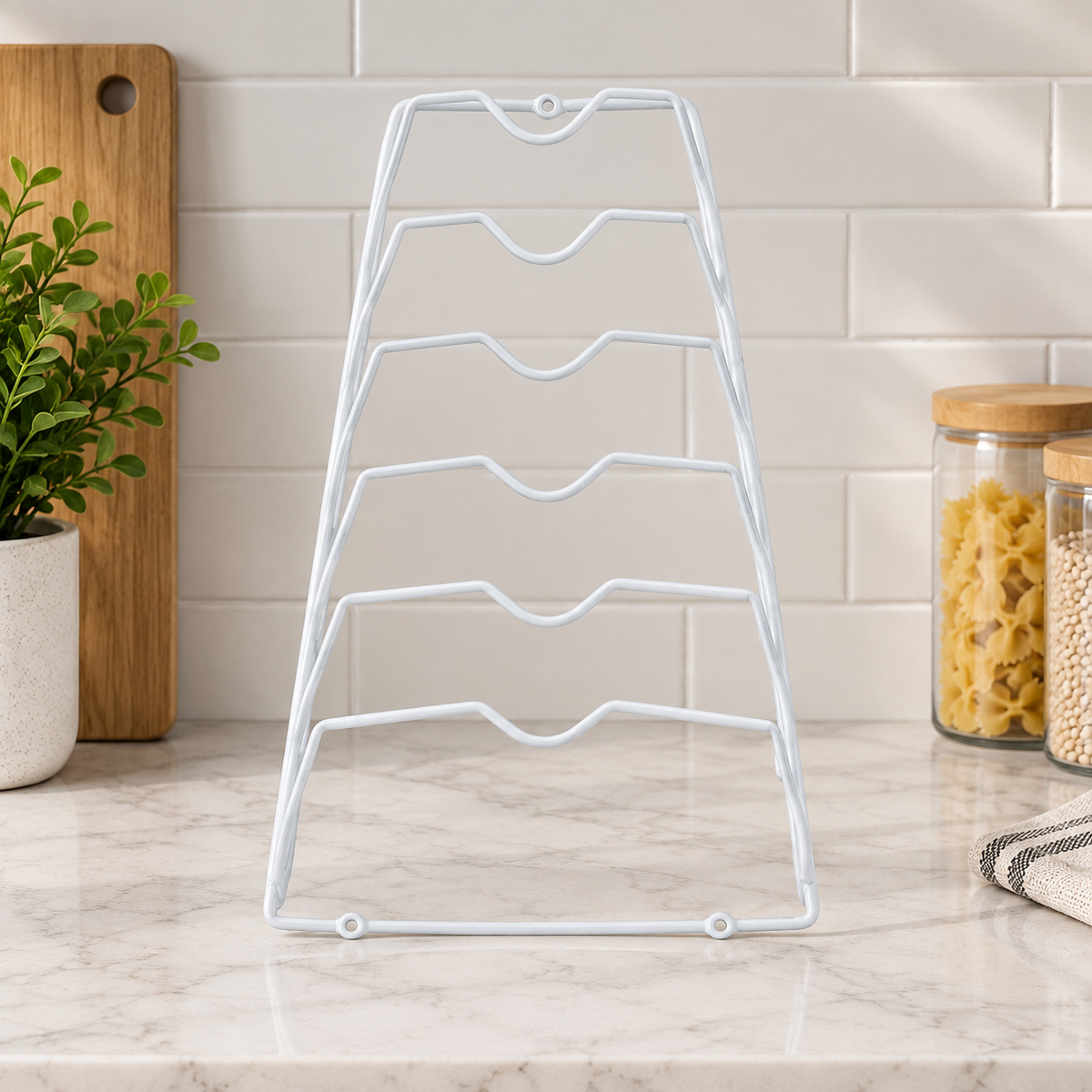 6-Tier Cabinet Lid Organizer