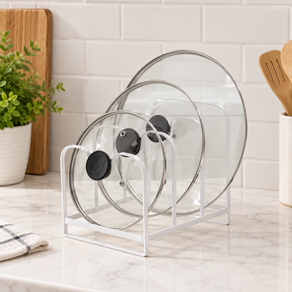 U-Shaped Pot Lid Organizer Rack