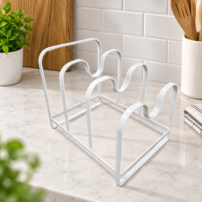 U-Shaped Pot Lid Organizer Rack