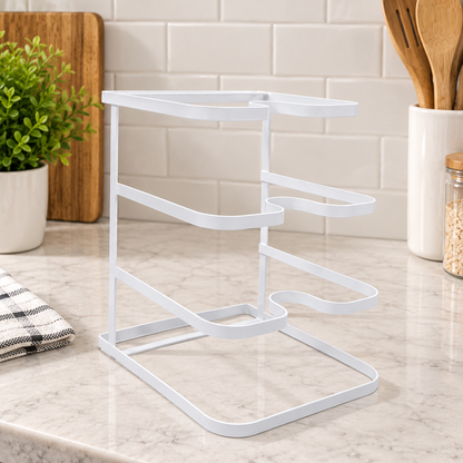 U-Shaped Pot Lid Organizer Rack