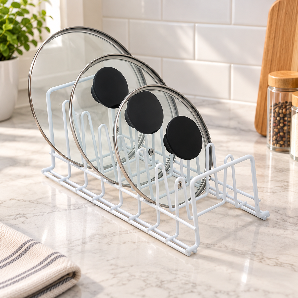 Deluxe Lid and Plate Organizer